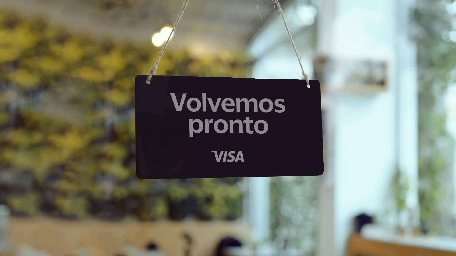cartel de "volvemos pronto"