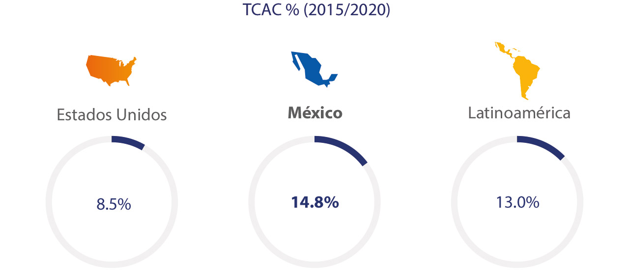 Visa - Estadísticas 2015/2020